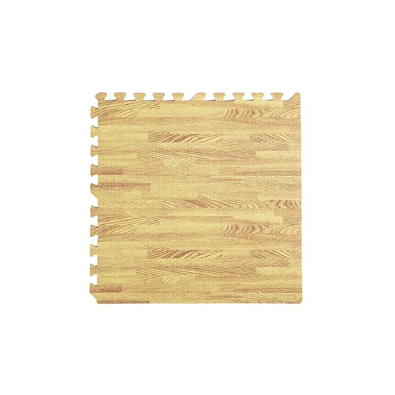 foto del prodotto tappeto puzzle antiscivolo color teack 60x60cm 4pezzi bambini esterno interno gioco