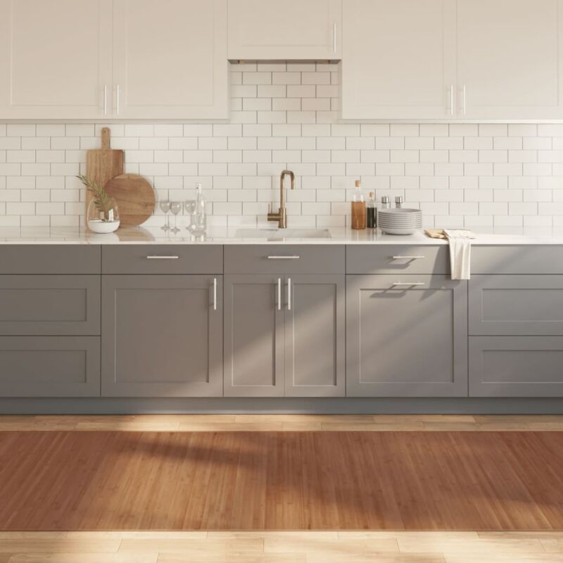 foto del prodotto tappeto rettangolare marrone 100x300 cm in bamb vidaxl