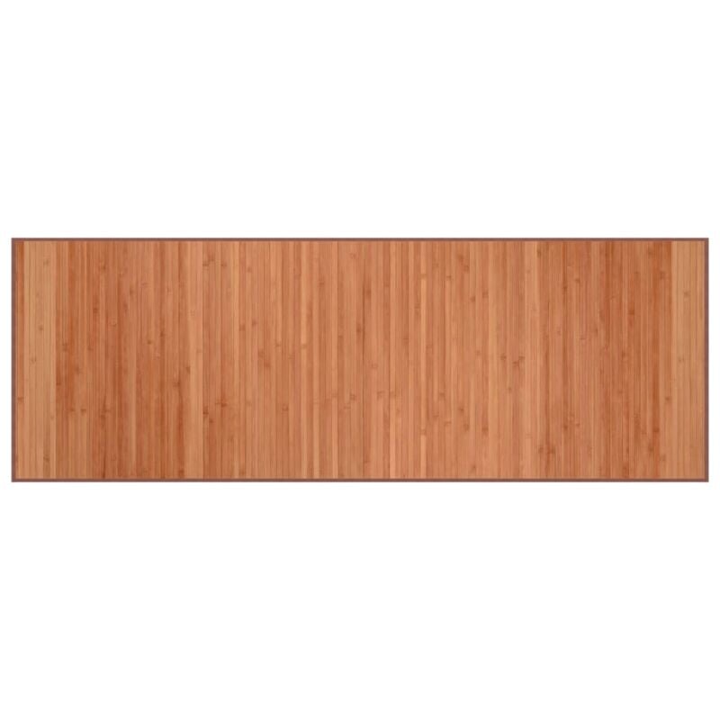 foto del prodotto tappeto rettangolare marrone 70x200 cm in bamb vidaxl