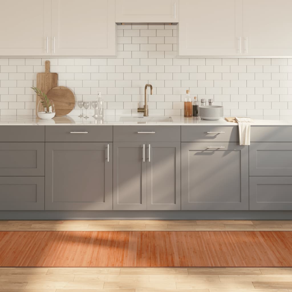 foto del prodotto tappeto rettangolare marrone 70x300 cm in bamb 
