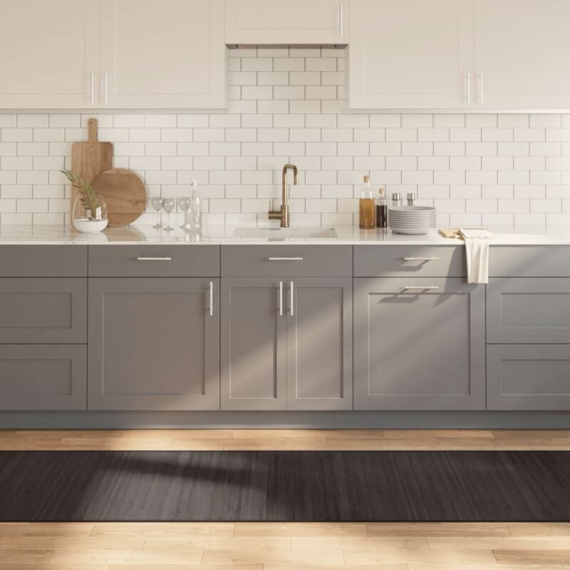 foto del prodotto tappeto rettangolare marrone scuro 70x1000 cm in bamb vidaxl