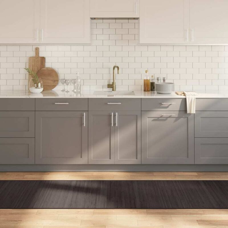 foto del prodotto tappeto rettangolare marrone scuro 70x400 cm in bamb vidaxl