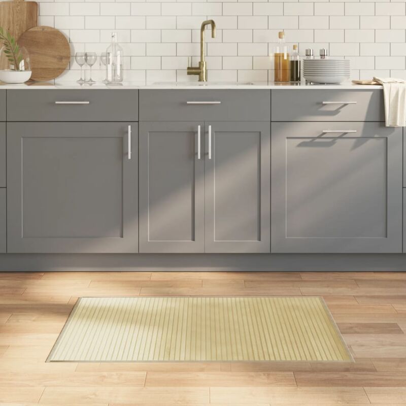 foto del prodotto tappeto rettangolare naturale chiaro 60x100 cm in bamb vidaxl