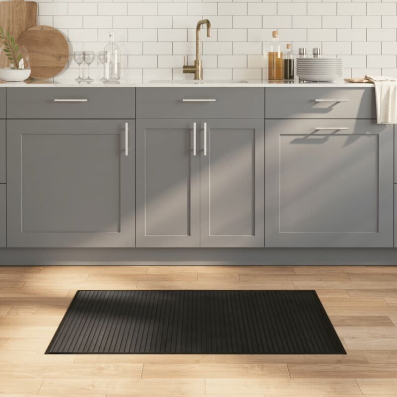 foto del prodotto tappeto rettangolare nero 60x100 cm in bamb vidaxl