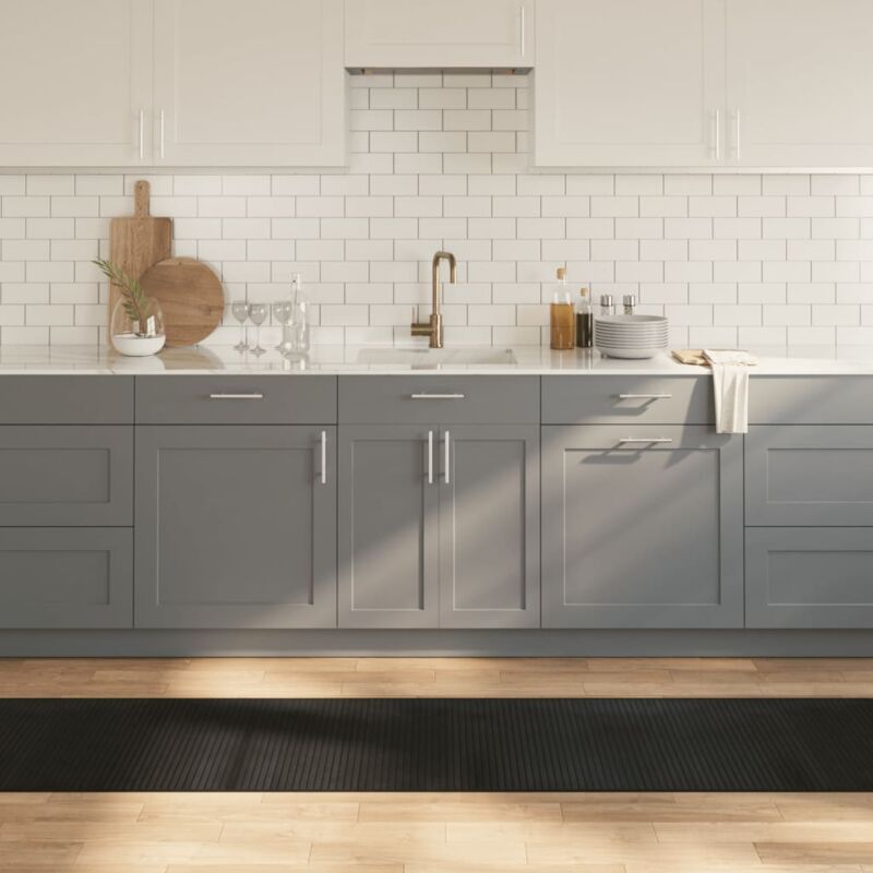 foto del prodotto tappeto rettangolare nero 60x500 cm in bamb vidaxl