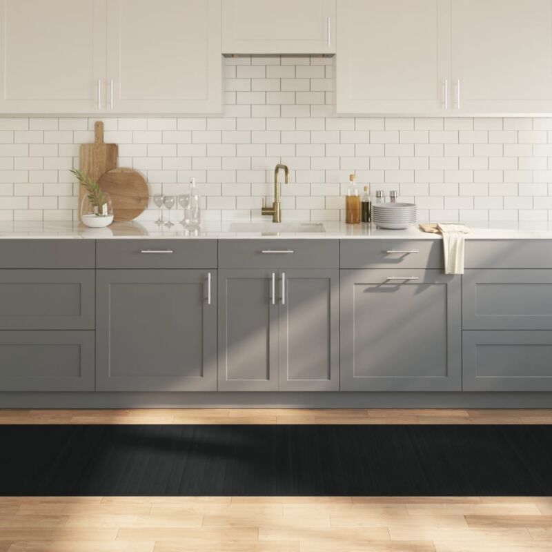 foto del prodotto tappeto rettangolare nero 80x1000 cm in bamb vidaxl