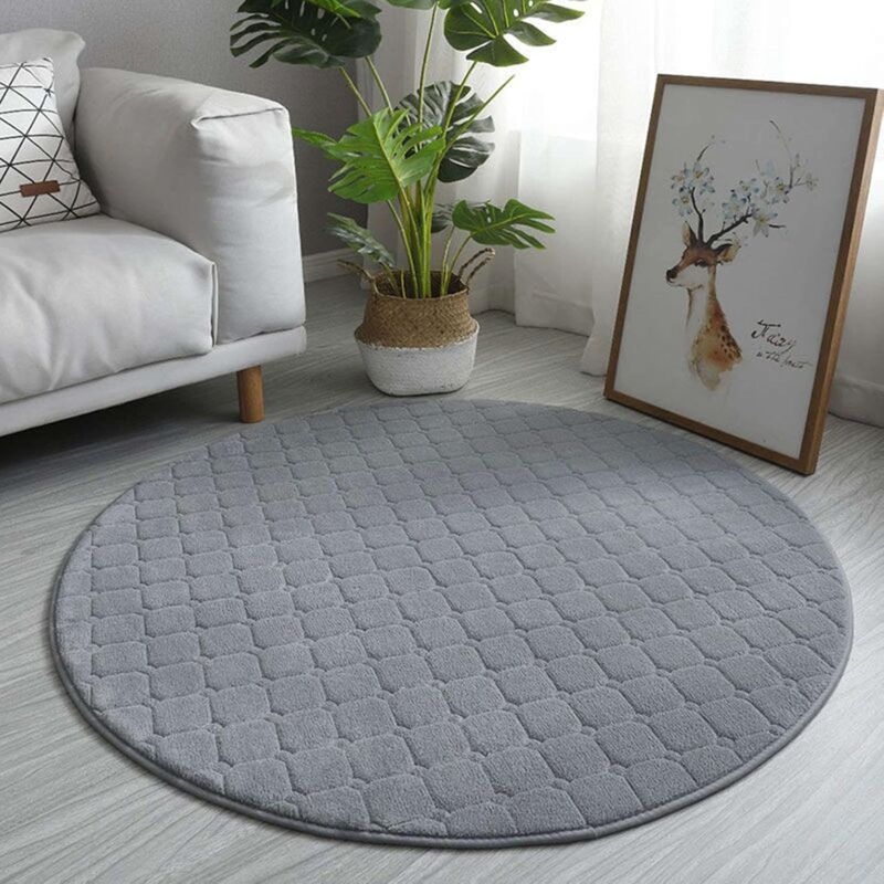 foto del prodotto tappeto rotondo crediri earth, morbido, confortevole, soffice, antiscivolo, spesso, lavabile, per soggiorno, camera da letto, balcone, cucina,