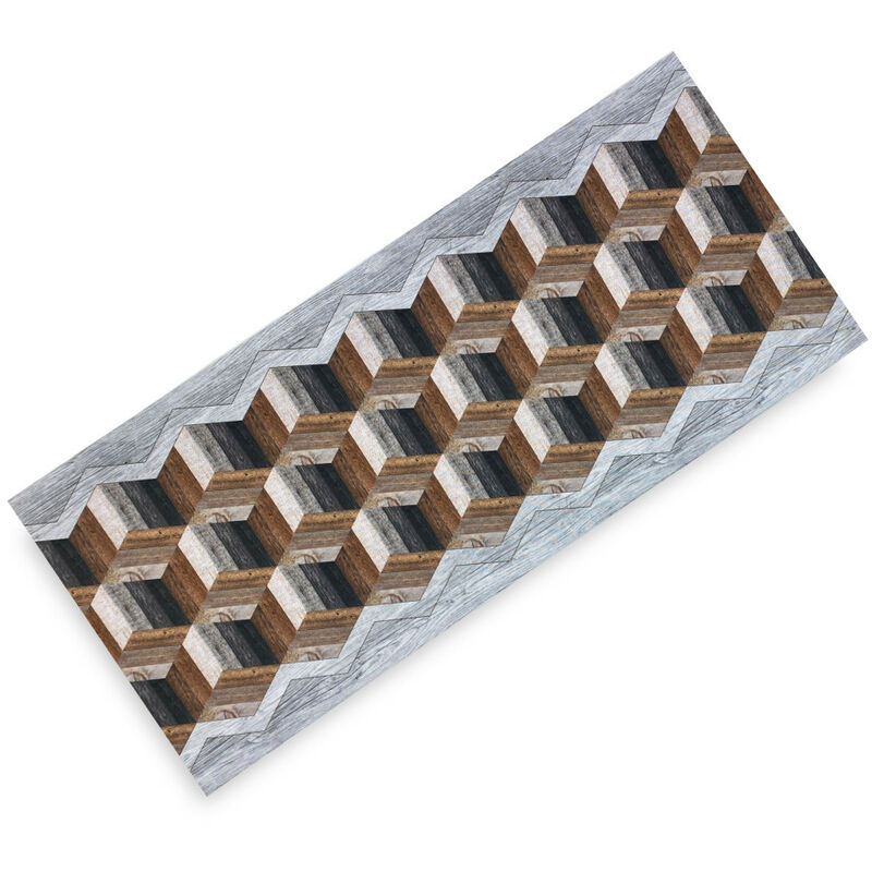 foto del prodotto tappeto runner da cucina passatoia antiscivolo geometrico made in italy cm. 50x80