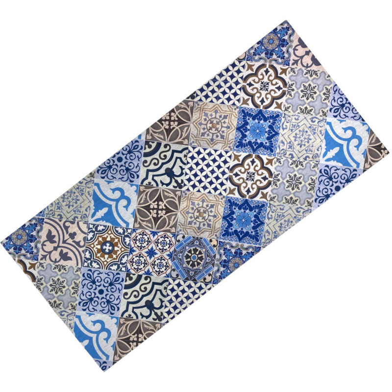 foto del prodotto tappeto runner da cucina passatoia antiscivolo maiolica mare made in italy cm. 50x300