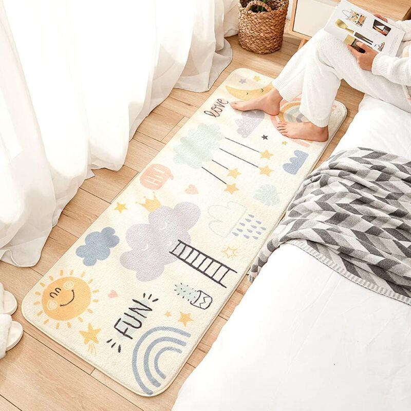 foto del prodotto tappeto runner moderno lavabile tappeto decorativo rettangolare per bambini e neonati tappeto runner soffici tappeti per bambini soggiorno camera da