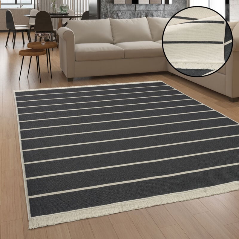 foto del prodotto tappeto salotto moderno soggiorno lavabile in lavatrice motivo scandinavo boho 140x200 cm, grigio 3 paco home