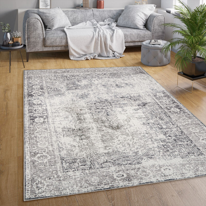 foto del prodotto tappeto salotto moderno soggiorno tessuto liscio moderno persiano motivo lavabile 80x150 cm, beige paco home