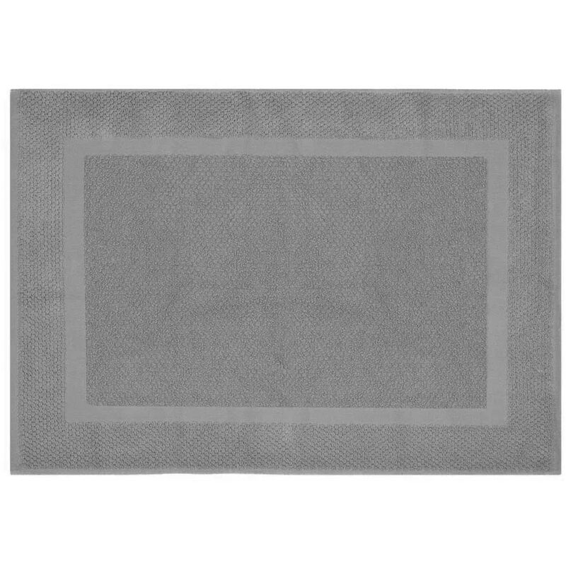 foto del prodotto tappeto scendi doccia 100 cotone colore grigio 45x65 cm
