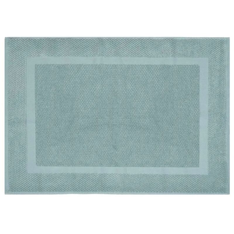 foto del prodotto tappeto scendi doccia 100 cotone verde acqua 45x64 cm