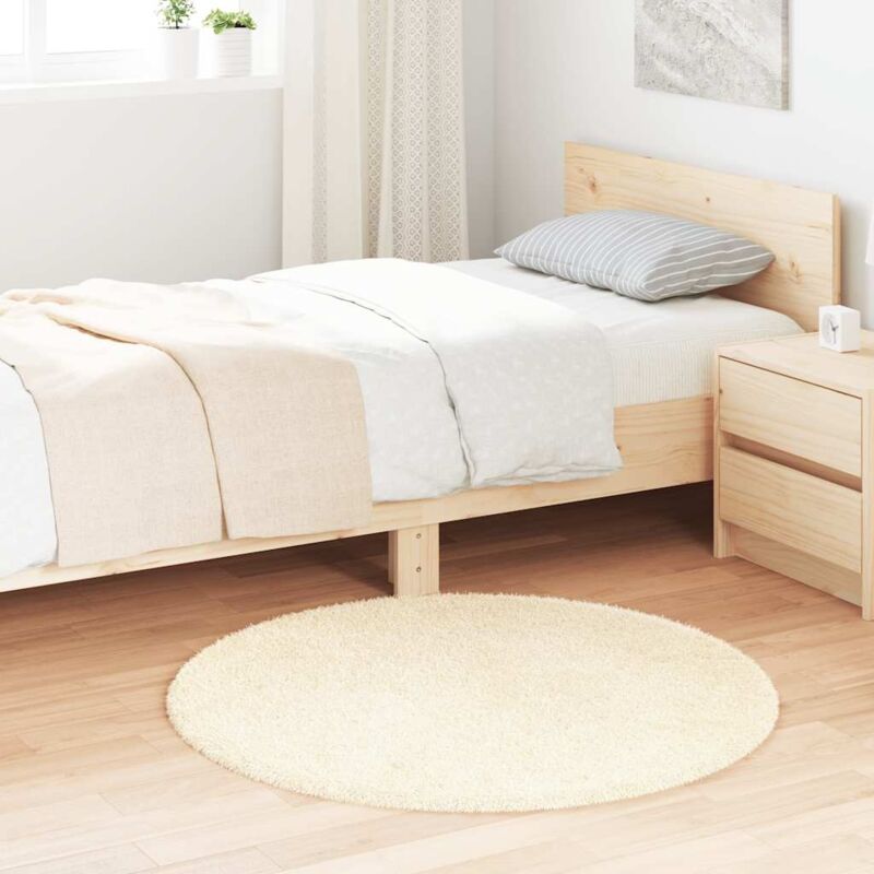 foto del prodotto tappeto shaggy a pelo lungo navarra crema 100x100 cm poliestere vidaxl