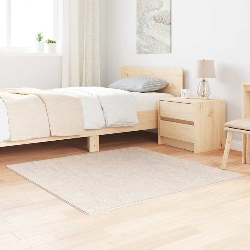 foto del prodotto tappeto shaggy alta pile panna 120x120 cm pp vidaxl