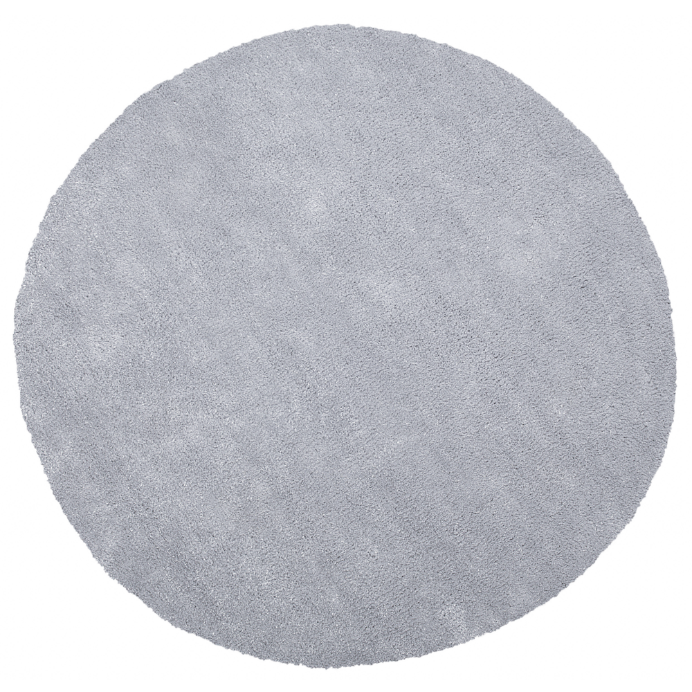 foto del prodotto tappeto shaggy grigio chiaro 140 cm moderno tappeto rotondo trapuntato a pelo lungo