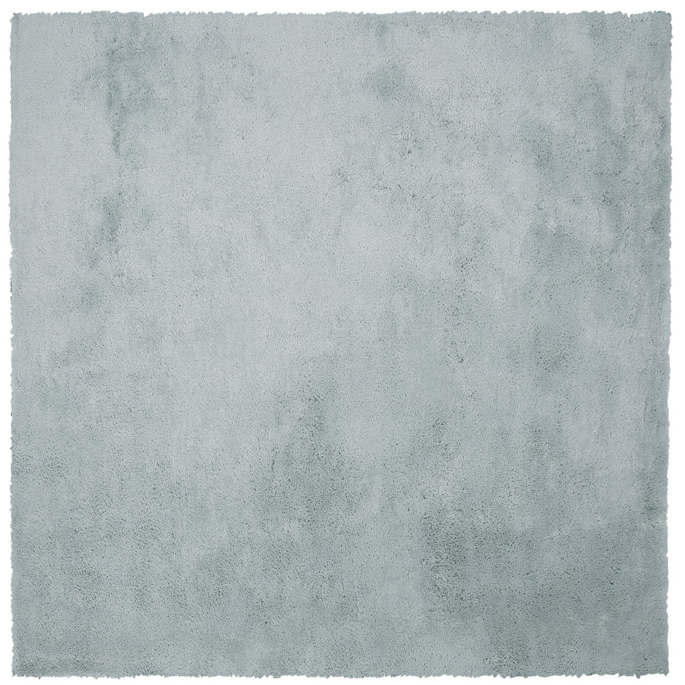 foto del prodotto tappeto shaggy in misto cotone e poliestere verde 200 x 200 cm soffice pelo denso