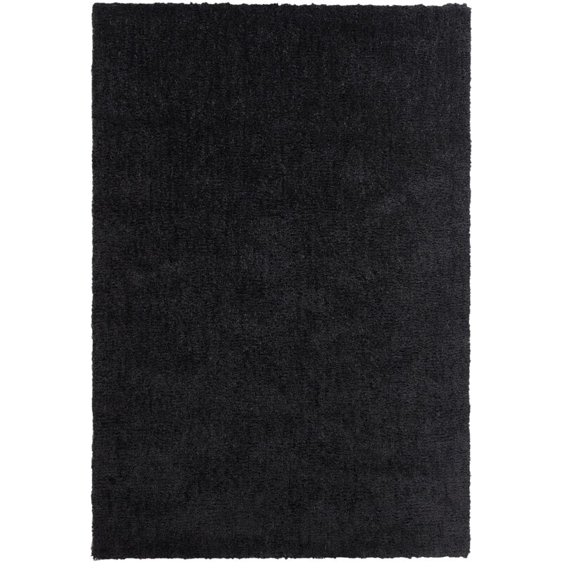 foto del prodotto tappeto shaggy nero 140 x 200 cm demre