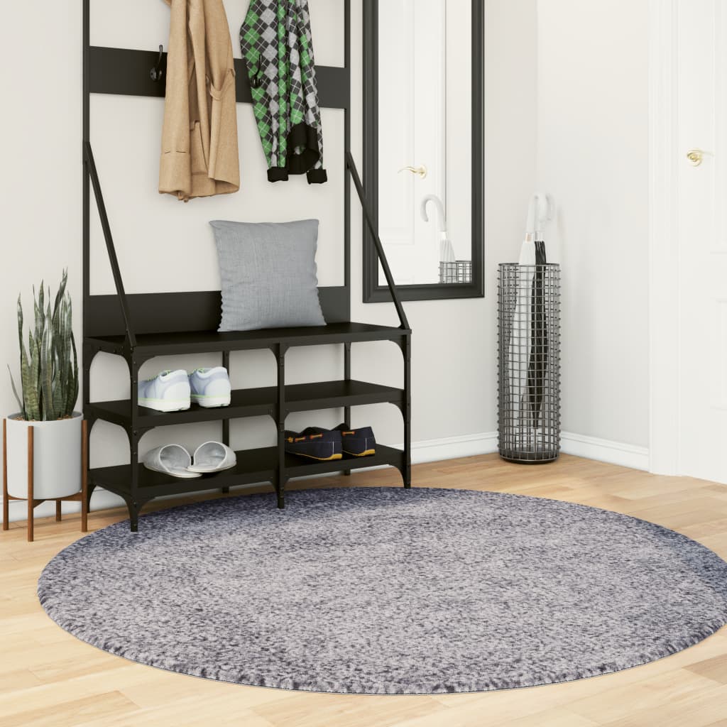 foto del prodotto tappeto shaggy pamplona a pelo lungo moderno blu 200 cm