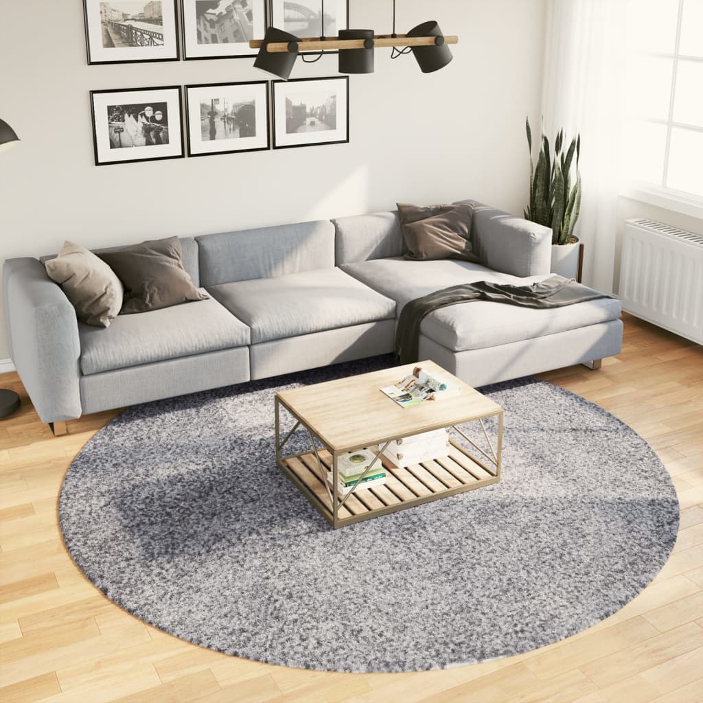 foto del prodotto tappeto shaggy pamplona a pelo lungo moderno blu 240 cm