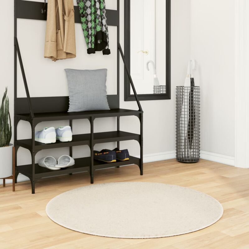 foto del prodotto tappeto shaggy pamplona a pelo lungo moderno grigio 100 cm vidaxl