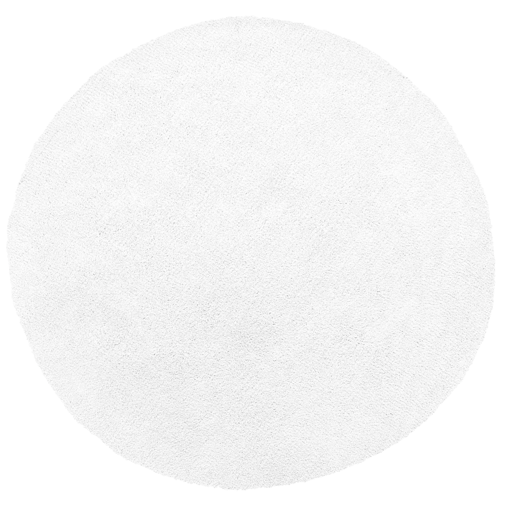 foto del prodotto tappeto shaggy tappetino bianco 140 cm moderno tappeto rotondo a pelo lungo