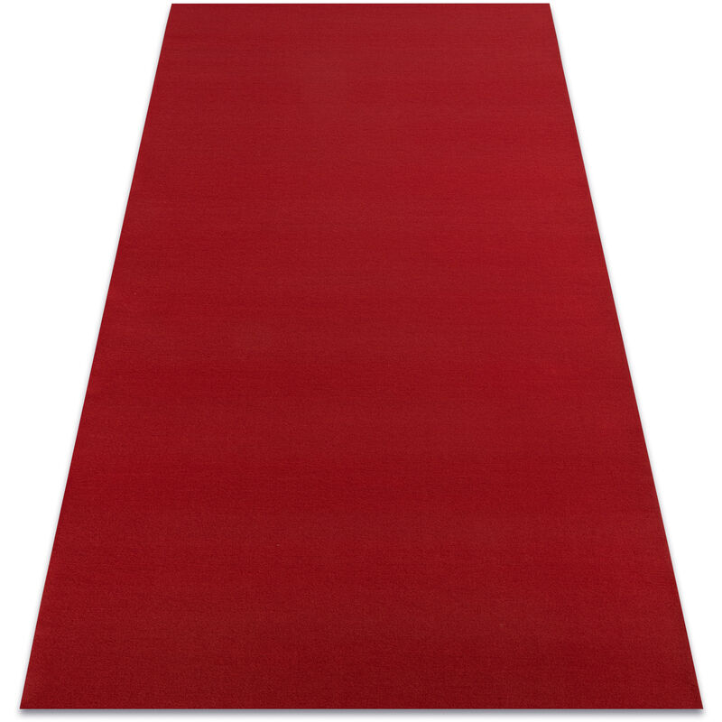 foto del prodotto tappeto spessa gommata rumba 1974 colore unico chiaretto, rosso red 60x200 cm