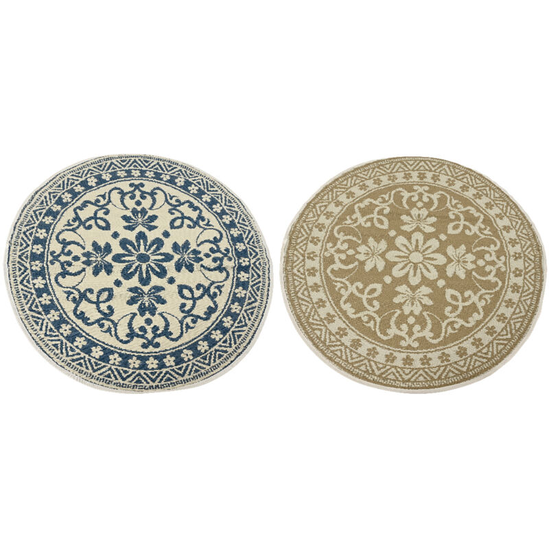 foto del prodotto tappeto tondo deco floreale d150cm in polipropilene modello assortito