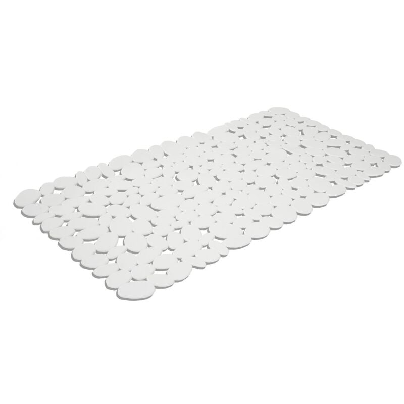 foto del prodotto tappeto vasca bianco antiscivolo pvc sassi rettangolare mod. bali