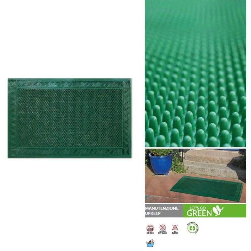 foto del prodotto tappeto verde 40x70 cm in gomma