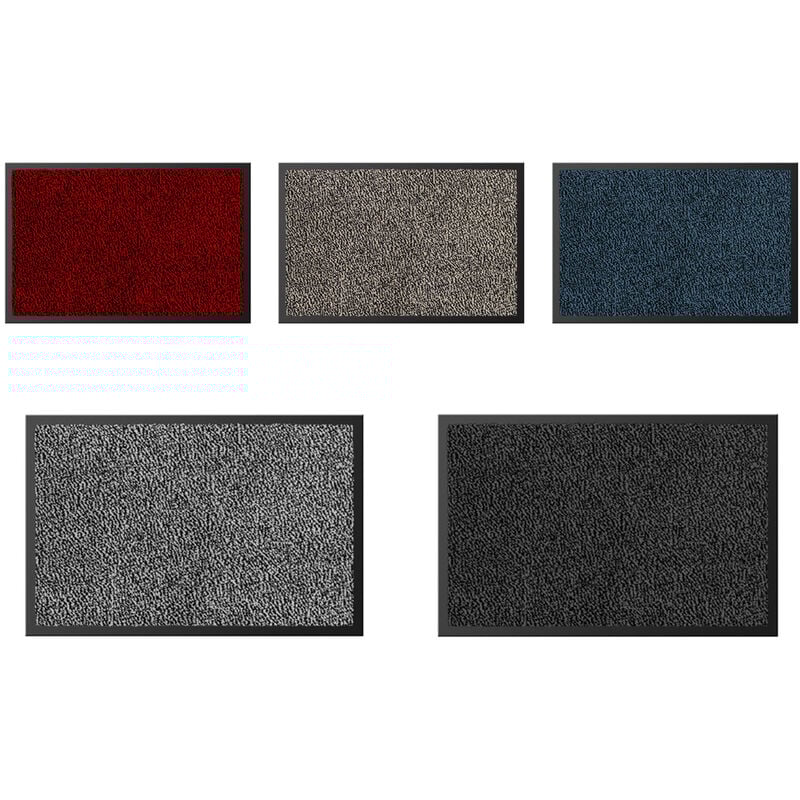 foto del prodotto tappeto zerbino entrata ingresso casa esterno interno antiscivolo asciugapassi nevada, misura40x60coloreantracite