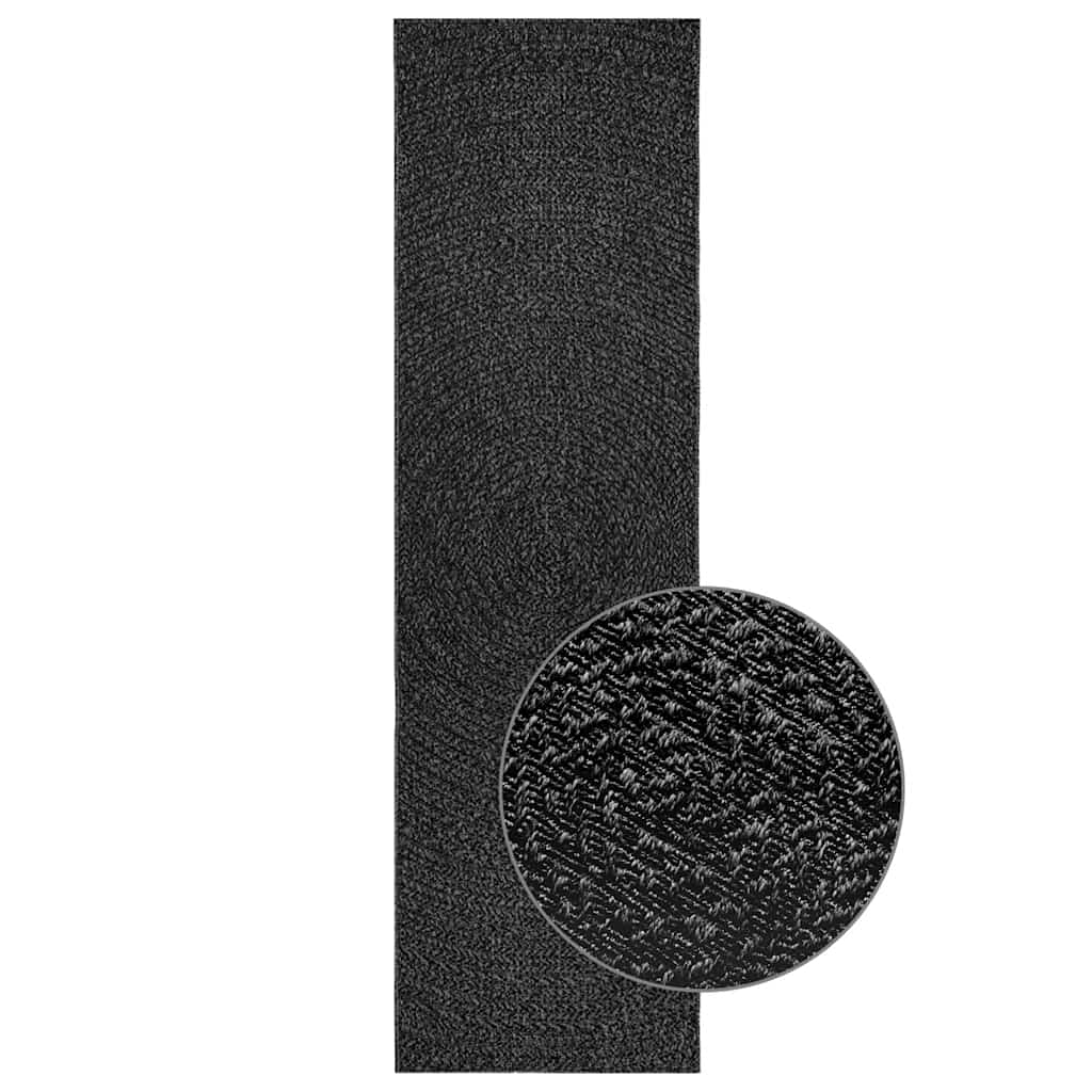 foto del prodotto tappeto zizur antracite 80x250 cm aspetto iuta interni esterni