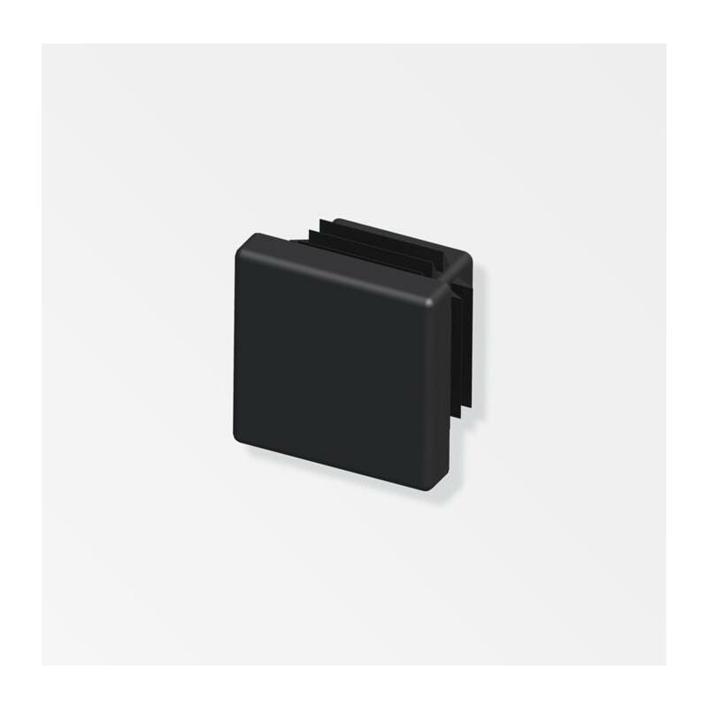 foto del prodotto tappi a lamelle quadrati alfer aluminium 15.5mm nero 2pz 29826