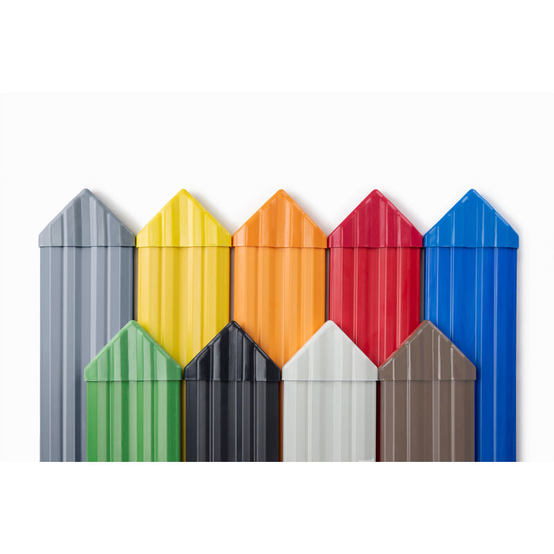 foto del prodotto tappi a punta per recinzione pvc recinzione da giardino, pannello per balcone, molti colori pzks pzk 20 arancione