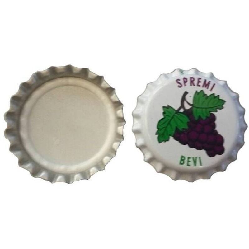 foto del prodotto tappi corona uva con vipla cf. pz.100 commerciale imballaggi cf 1,0