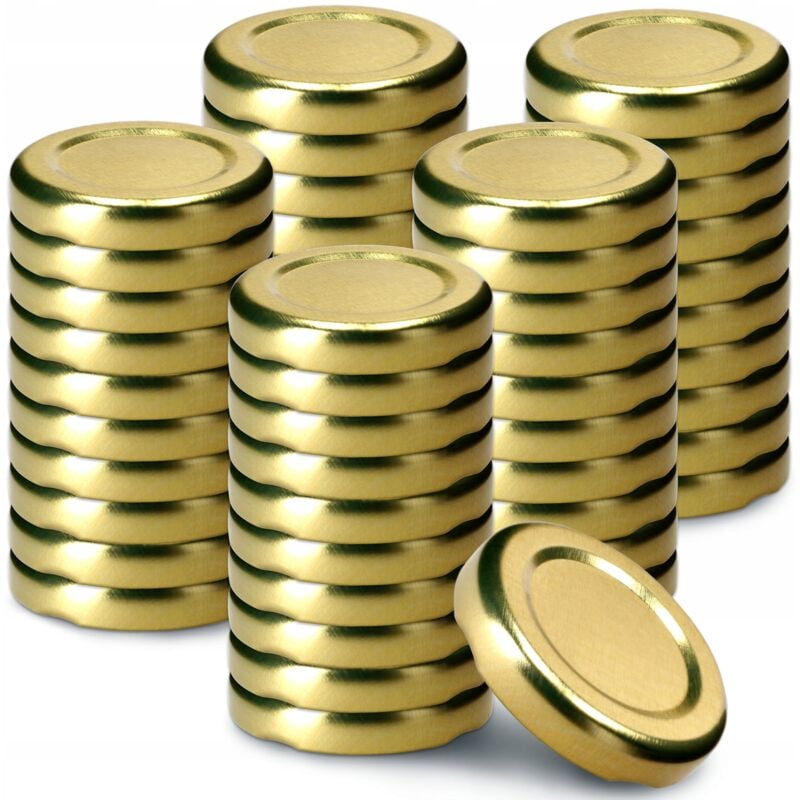 foto del prodotto tappi kadax 50x per barattoli, bottiglie coperchi fi 43, tappi per bottiglie