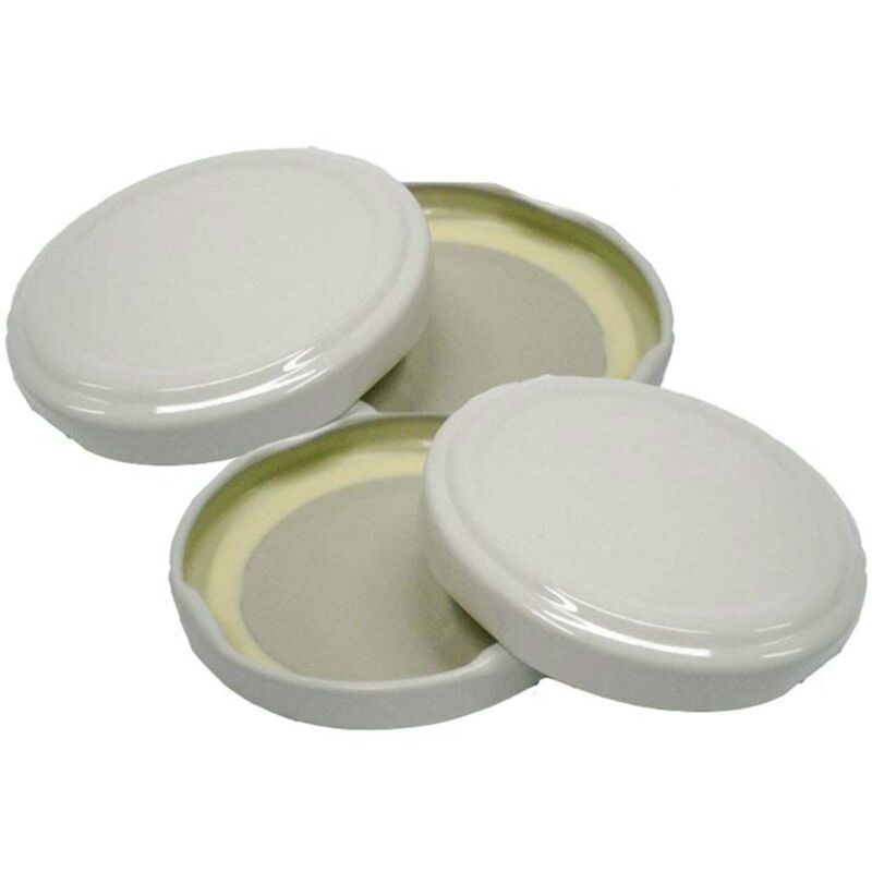 foto del prodotto tappi per barattoli in vetro capsule per boccaci conserve e passata di pomodoro 43 mm confezione da 10 pezzi