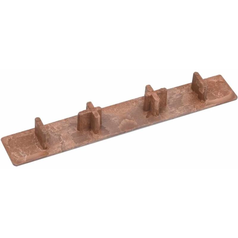 foto del prodotto tappi per decking 10 pz in plastica marrone vidaxl