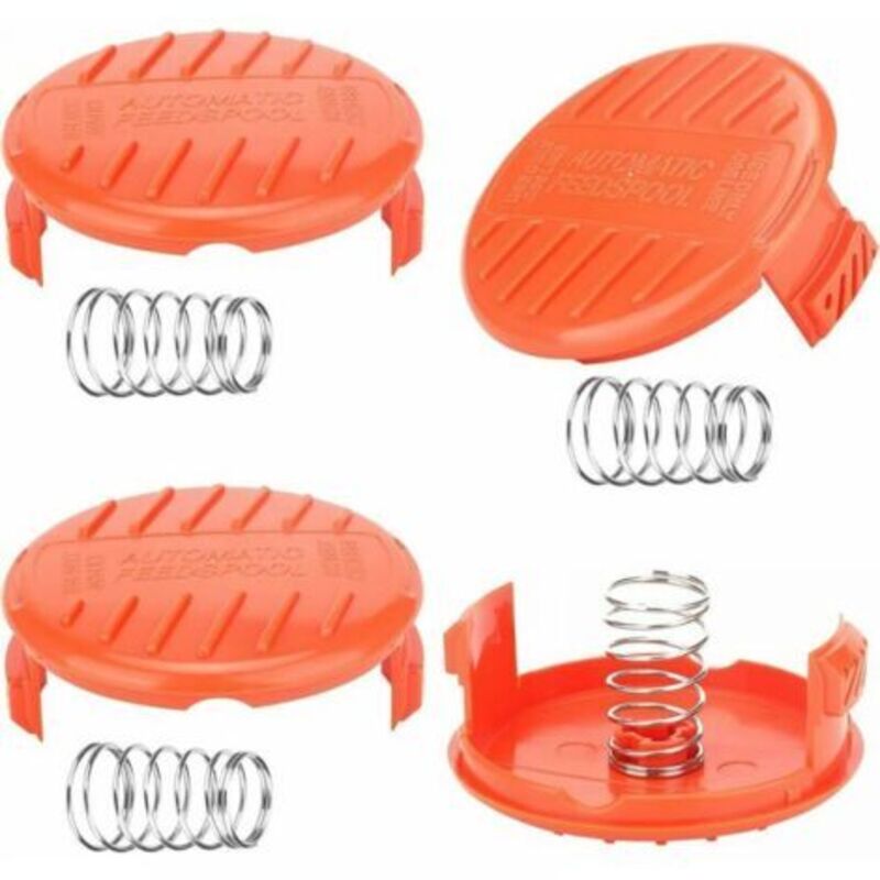 foto del prodotto tappi per rocchetti, 4 pezzi di tappi per rocchetti, tappi per rocchetti per decespugliatore, accessori per decespugliatori, tappi per rocchetti in