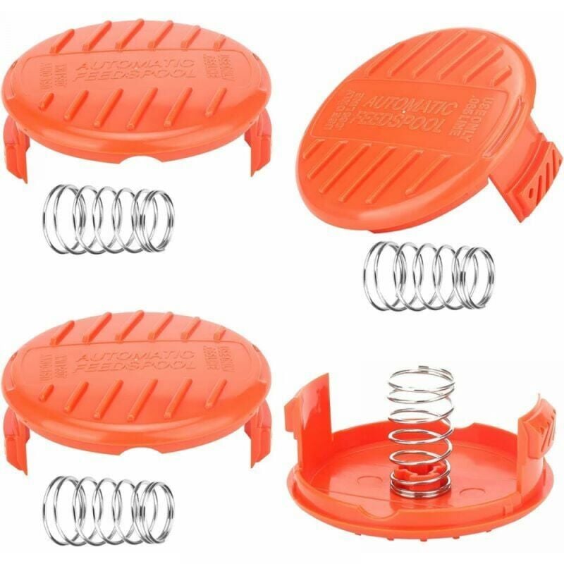 foto del prodotto tappi per rocchetti, 4 pezzi di tappi per rocchetti, tappi per rocchetti per decespugliatore, accessori per decespugliatori, tappi per rocchetti in