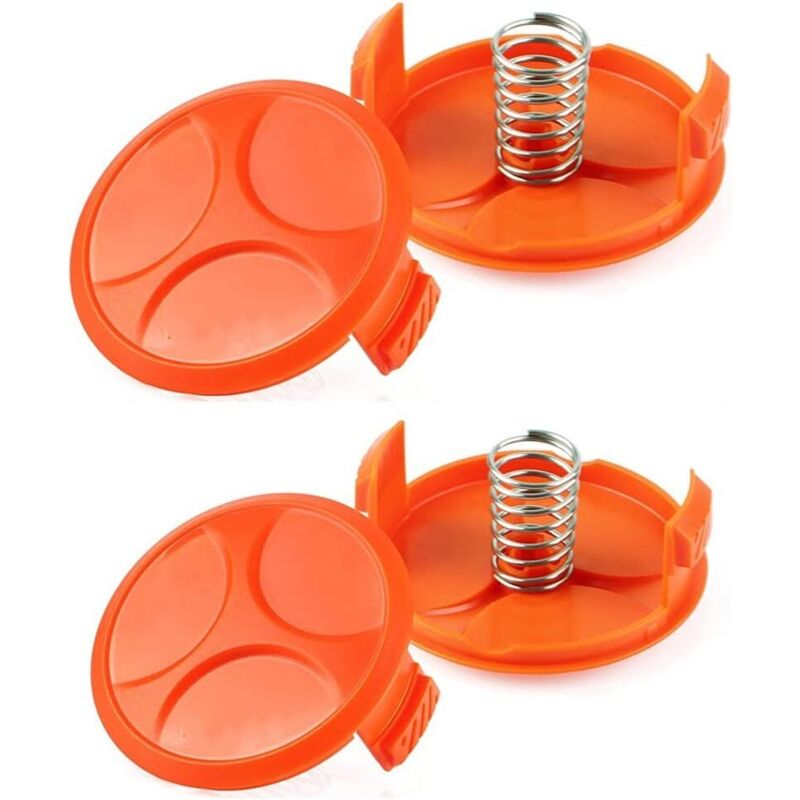 foto del prodotto tappi per rocchetto 4 molle di ricambio, accessori compatibili con i decespugliatori black and decker af-100 rc-100-p, tappo per rocchetto di