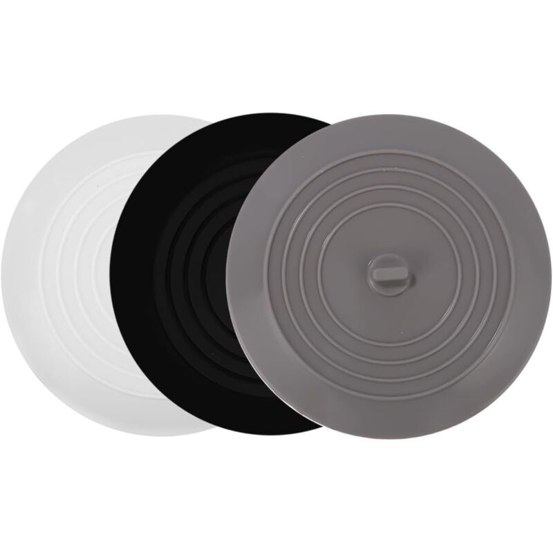 foto del prodotto tappi per vasca in silicone, tappo di scarico in gel di silice da 15 cm, 3 tappi universali, tappo per lavandino, tappo per lavello da cucina, per