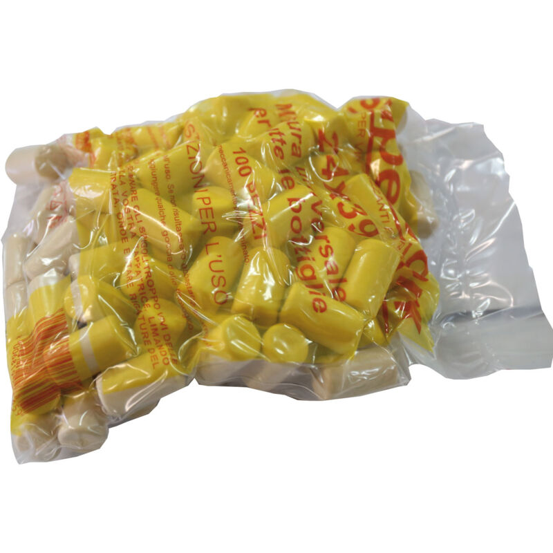 foto del prodotto tappi super sintetici in confezione da 100 pezzi 24 x 39 mm