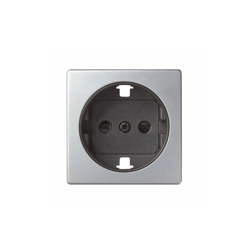 foto del prodotto tappo 2p tt alluminio grafite simon 82041 33