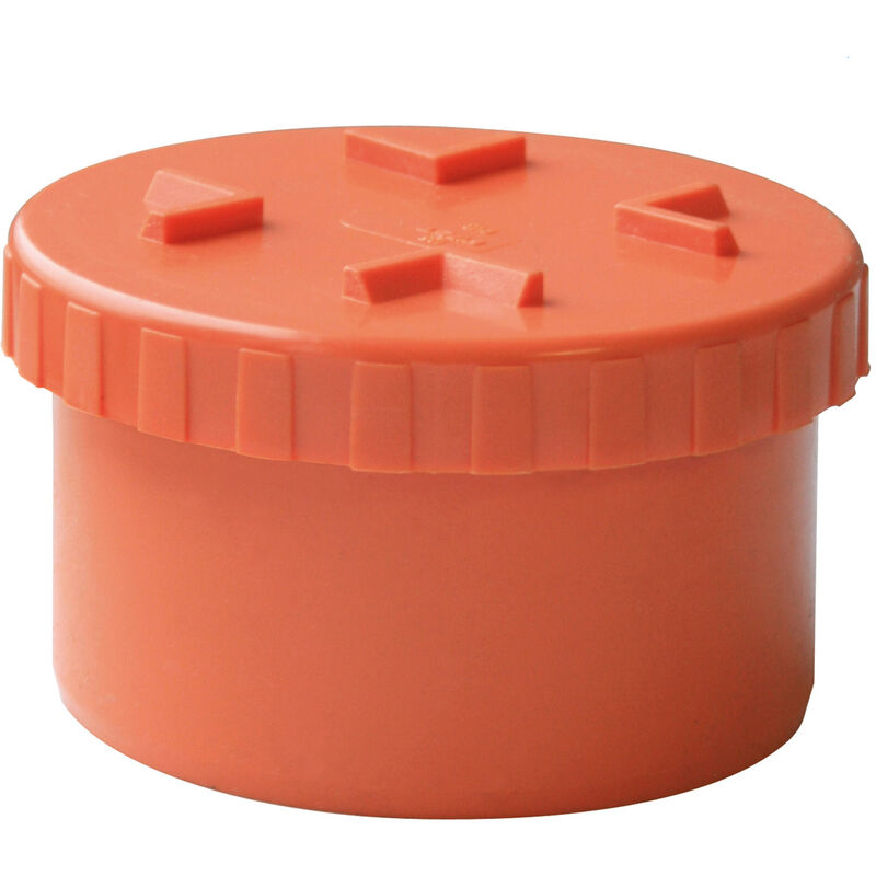 foto del prodotto tappo a vite pvc dm 125 arancio