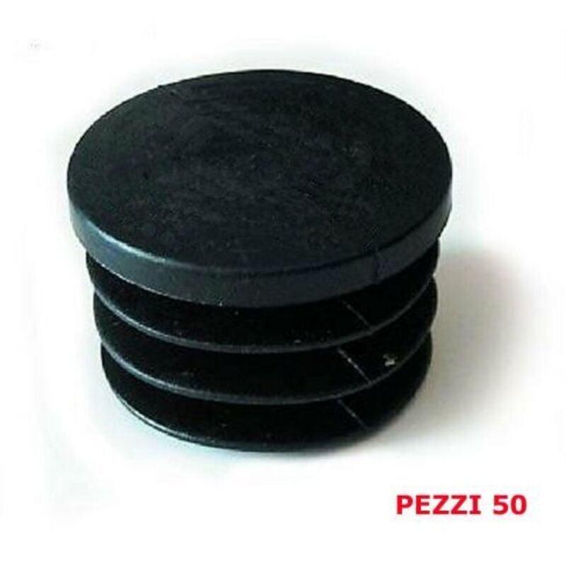 foto del prodotto tappo alettato rotondo per sedie in plastica puntali gommino mm 25x25 pz50 16358 50