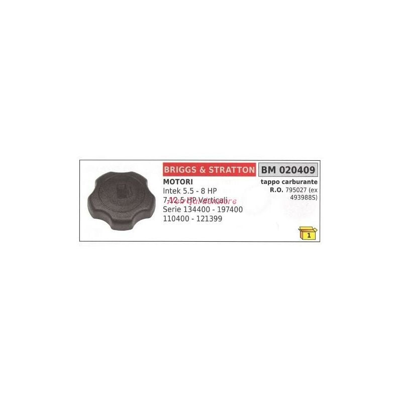 foto del prodotto tappo carburante b s tagliaerba tosaerba rasaerba intek 5.5 8 hp 020409