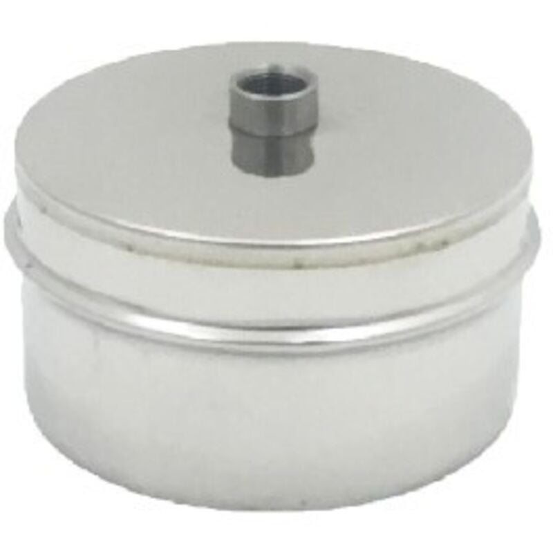 foto del prodotto tappo chiusura in acciaio maschio con spurgo diam. 80