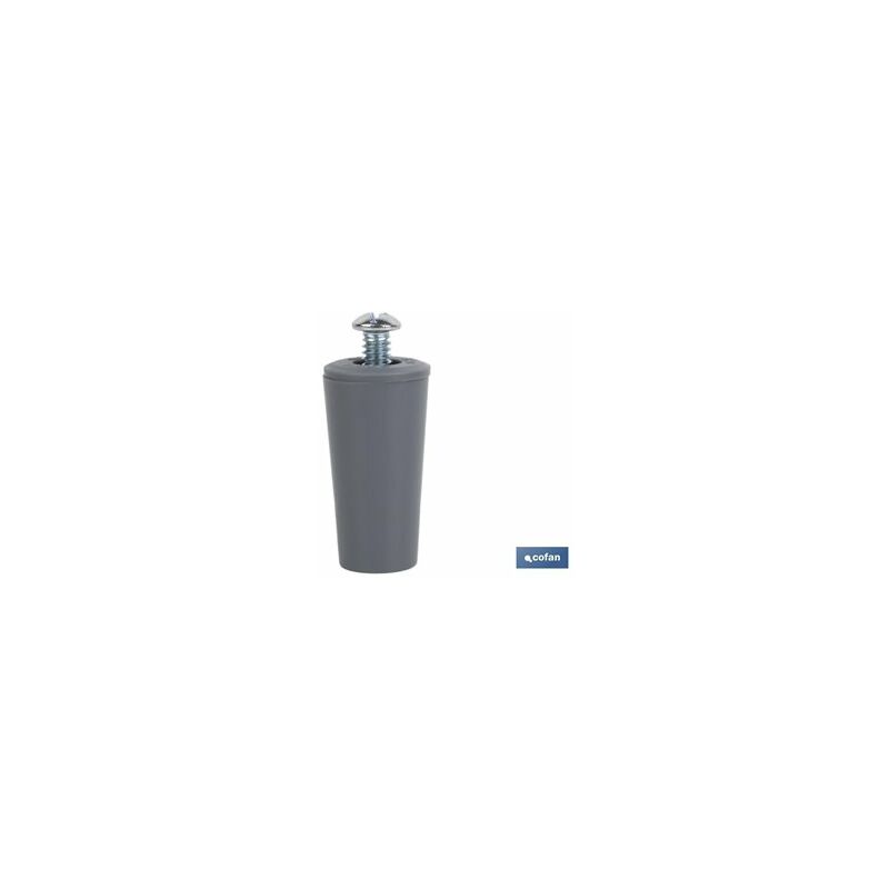 foto del prodotto tappo cieco 40 mm grigio con vite m 6